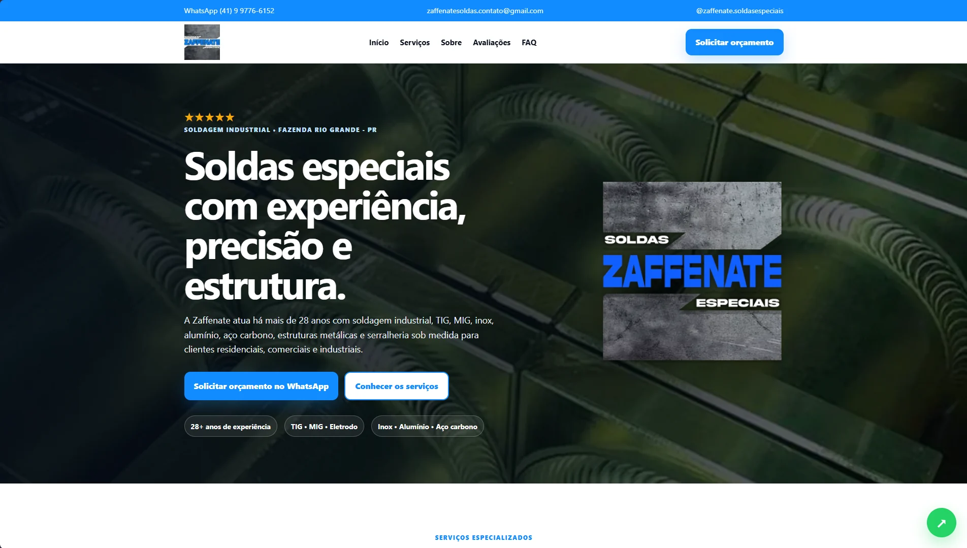 Zaffenate Soldas Especiais & Serralheria